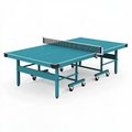Tischtennisplatte 274 x 152.5 x 76 cm Stahl Türkis klappbar